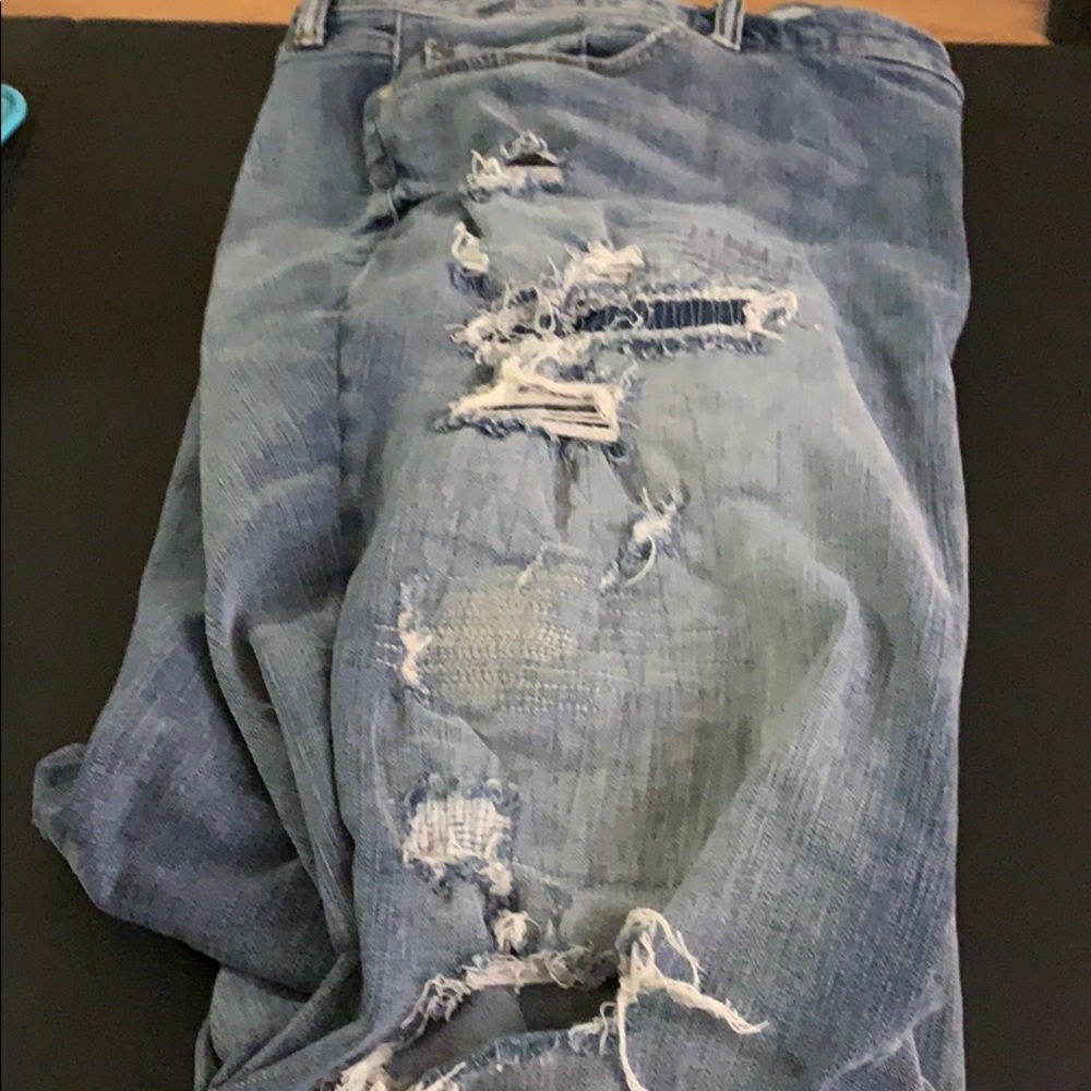 Boyfriend cut torrid jeans.
